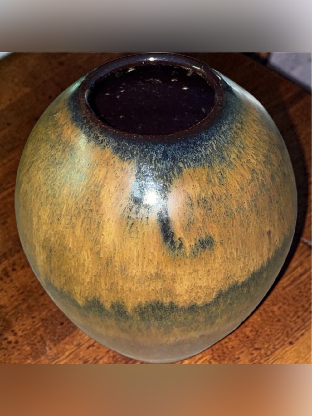 Vintage Studio Pottery Vase Artist Signed Hand Thrown Mediume Size MCM